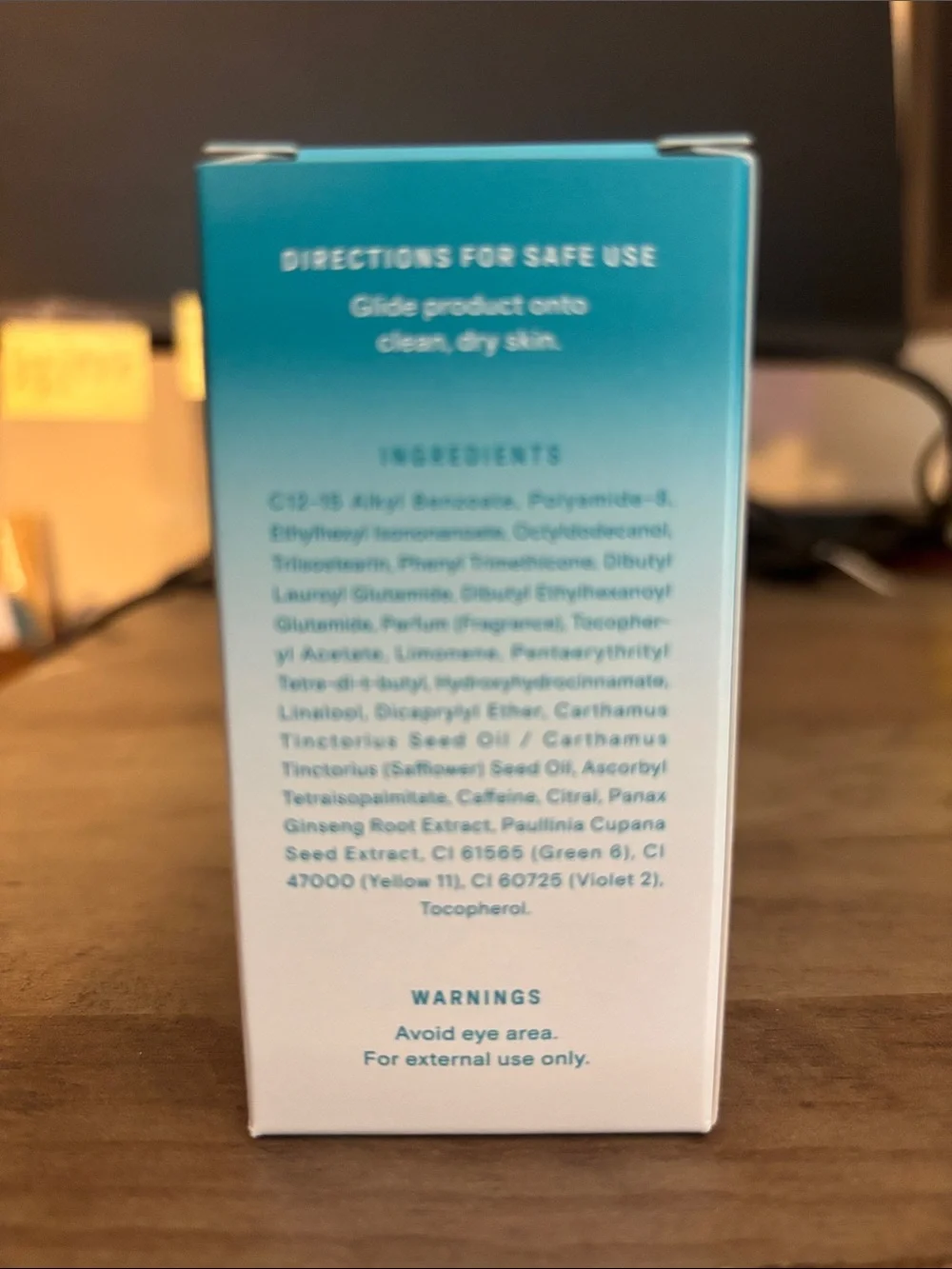 COS The Shining Star All Over Moisturizer Stick - Teal & White Packaging